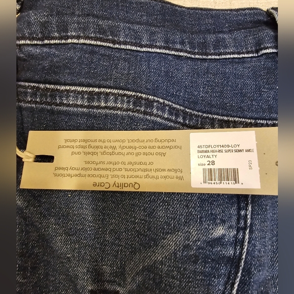 Barbara High-Rise Super Skinny Jean $195 New with tags. size 28 - Picture 16 of 16